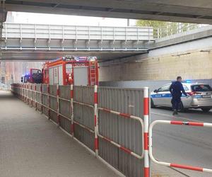 Pożar w centrum Mysłowic. Płomienie i słup dymu