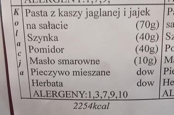 Takie posiłki podawane są kuracjuszom w sanatoriach