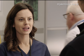 M jak miłość, odcinek 1732: kleryk Piotr (Paweł Janyst), Kasia (Paulina Lasota)