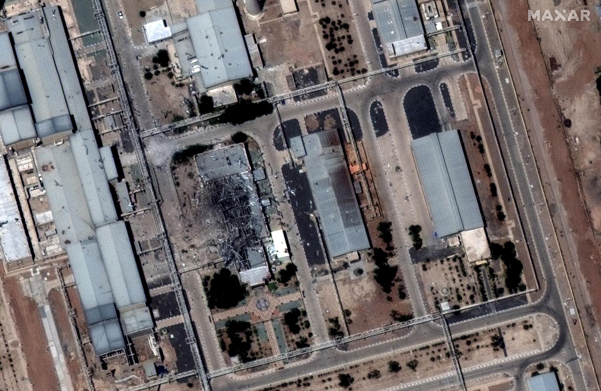 Zniszczenia po ataku na Iran