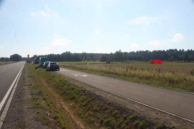 Panika w Czosnówce po upadku drona.