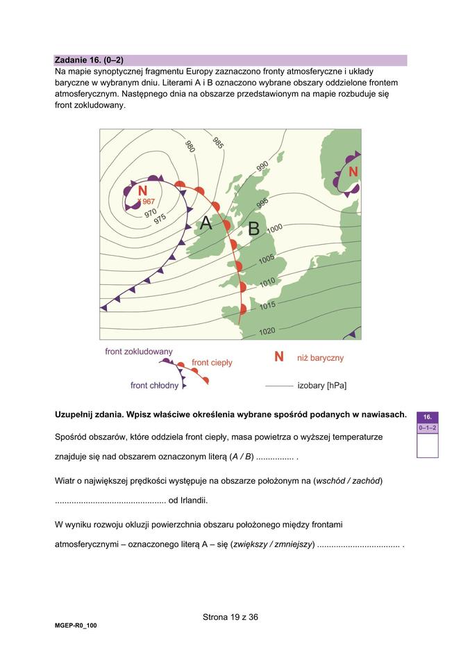 Matura rozszerzona geografia 2024 - ARKUSZE CKE