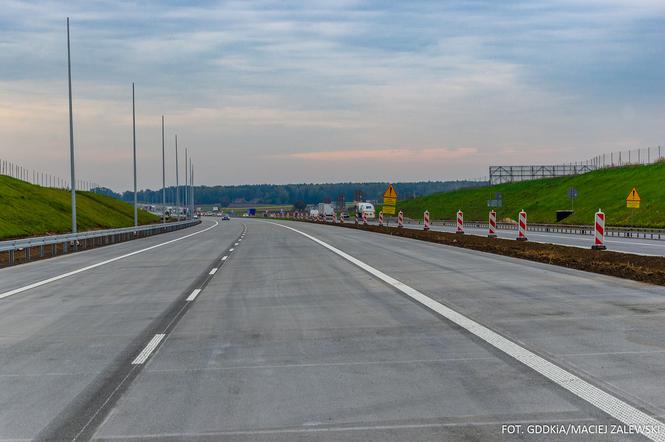 Duże zmiany na autostradzie A1. Na remontowanym odcinnku są już dostępne dwa pasy ruchu w każdą stronę