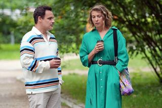 Barwy szczęścia odc. 3085. Beata (Anita Jancia), lekarz Karol Czubak (Jan Wieczorkowski)