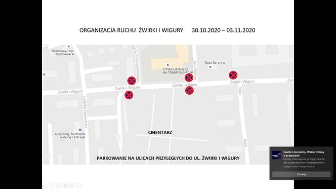 Wszystkich Świętych 2020. Organizacja ruchu w pobliżu cmentarzy w Toruniu