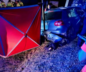Śmiertelny wypadek w Stoszowicach. 34-latek zginął, pasażer trafił do szpitala! [ZDJĘCIA]