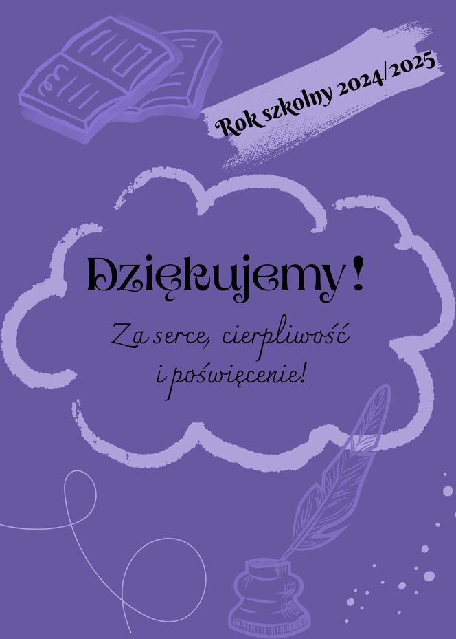 Podziękowanie dla nauczyciela do druku