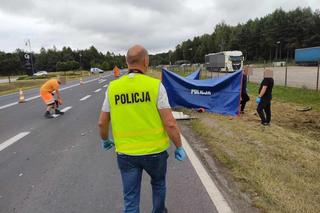 Śmiertelny wypadek pod Opocznem. 37- i 32-latek wjechali prosto pod tira [ZDJĘCIA]