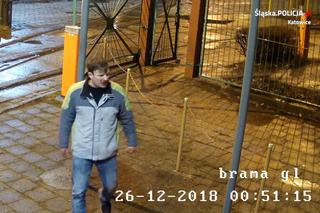 Katowice: Uderzył furtkę szlabanem! Policja szuka sprawcy [WIDEO]
