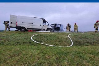 Tragiczny wypadek w Lubaszczu na DK10. Dwie osoby nie żyją