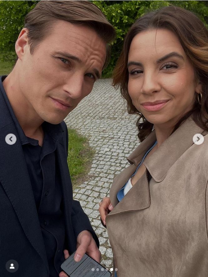 M jak miłość na planie. Aneta (Ilona Janyst), Olek (Maurycy Popiel)