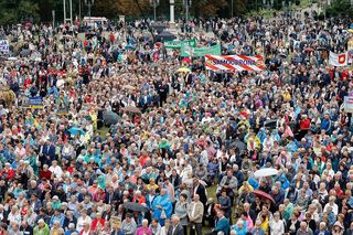 Prezydent na dożynkach.