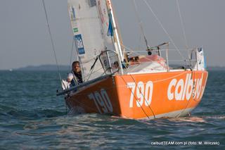 Radek Kowalczyk na mecie Mini Transat!