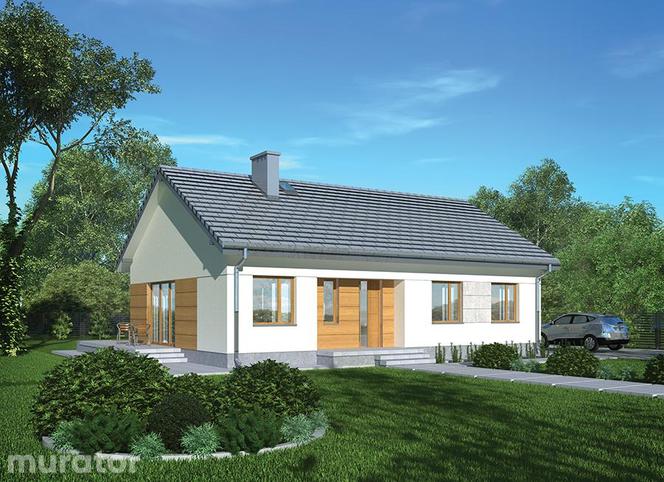 Projekt domu z dachem dwuspadowym