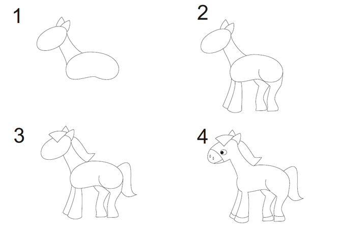 Jak Narysować Konia Przykładowy Szkic Konia Mjakmamapl