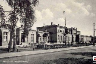 Tak zmieniał się dworzec Olsztyn Główny. Po dawnej wieży zegarowej nie ma znaku