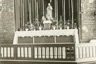 Projekt kościoła powstał w 1924 roku i był wzorowany na rzymskim Panteonie