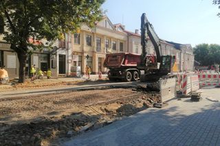 Siedlce. Ulica Piłsudskiego zamknięta. Remont odsłonił kawałek historii miasta!