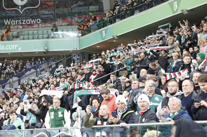 Legia Warszawa - Lech Poznań: Zdjęcia kibiców z klasyku i 13. kolejki PKO BP Ekstraklasy