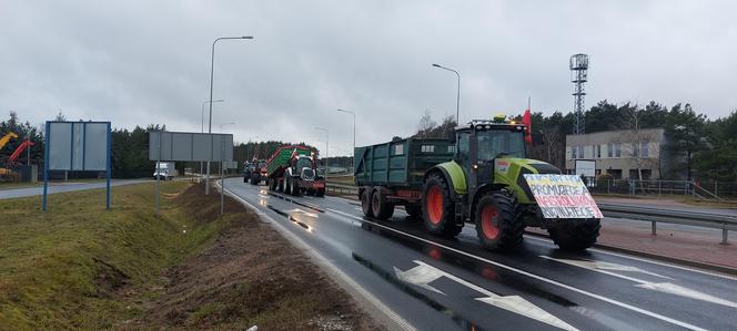 Tak wygląda protest rolników w okolicach Poznania!