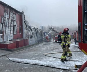 Potężny pożar pustoszy halę w woj. lubelskim