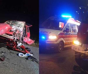 Tragiczne zderzenie osobówki z ciągnikiem! Nie żyje mężczyzna 