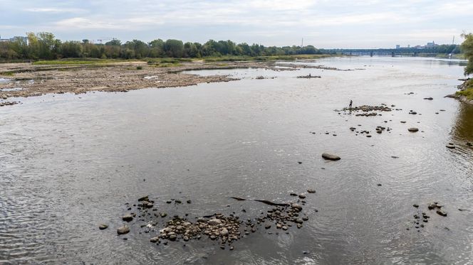 Wisła w Warszawie 27 sierpnia 2025 rano