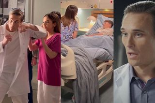 M jak miłość.  Olek wda się w bójkę w klinice! Tak razem z Anetą będą walczyć o życie pacjenta - ZDJĘCIA, WIDEO