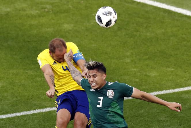 Grupa F: Mecz Meksyk-Szwecja. Andreas Granqvist i Carlos Salcedo