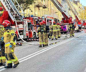 Warszawa. Pożar opuszczonej kamienicy przy Wileńskej 11