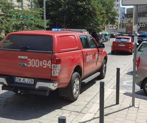 Pożar w centrum Wrocławia. Ogień objął część budynku na Manhattanie