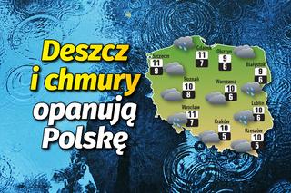 Deszcz i chmury opanują Polskę. Pogoda na wtorek [MAPA]