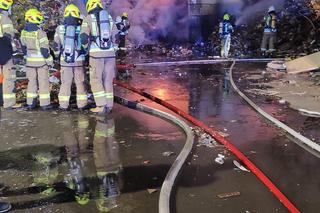 Nocny pożar składowiska odpadów w Czechowicach-Dziedzicach