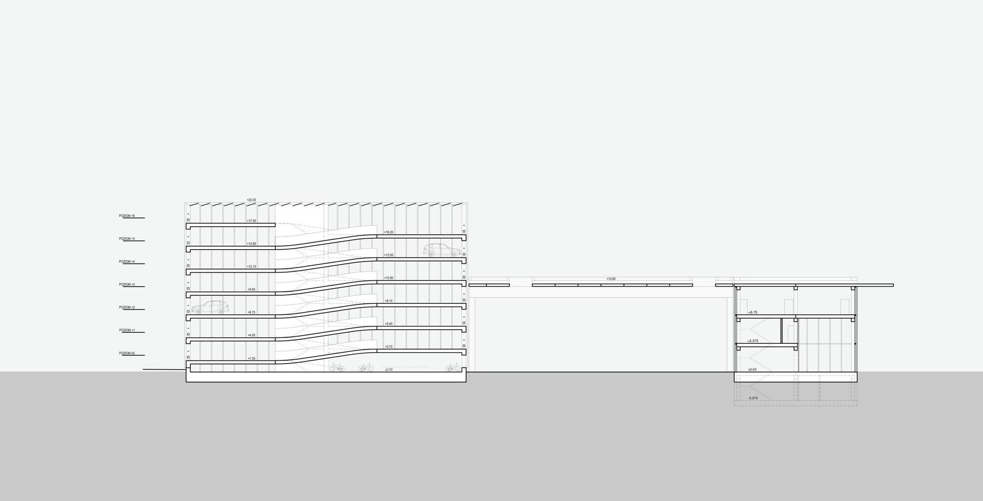 Centrum przesiadkowe w Rybniku według eM4.Pracowni Architektury.Brataniec