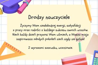 Mądre życzenia na Dzień Nauczyciela - darmowe kartki