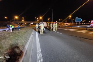  Kierowca busa usnął za kółkiem. Kolizja przy węźle na S5 niedaleko Śmigla