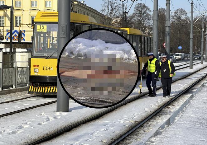 Potrącenia pieszej przez tramwaj na przystanku Ratusz-Arsenał