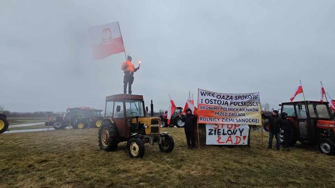 Protest rolników z Podkarpacia w Przeworsku