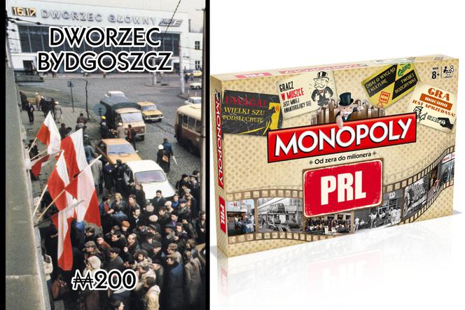 Na planszy nowej gry Monopoly PRL pojawi się bydgoski Dworzec PKP