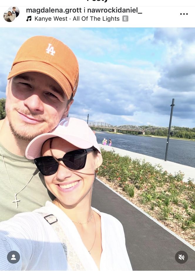 Daniel Nawrocki i jego dziewczyna, Magdalena Grott 