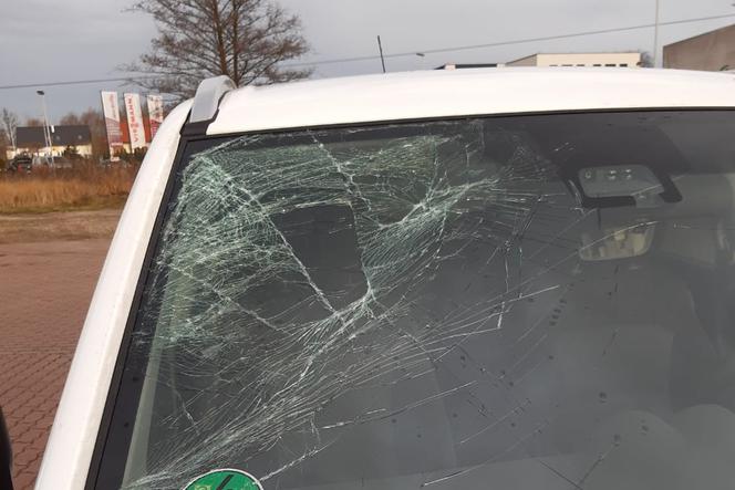 Tafla lodu spadła wprost na auto! To mogło skończyć się TRAGICZNIE [ZDJĘCIA] 