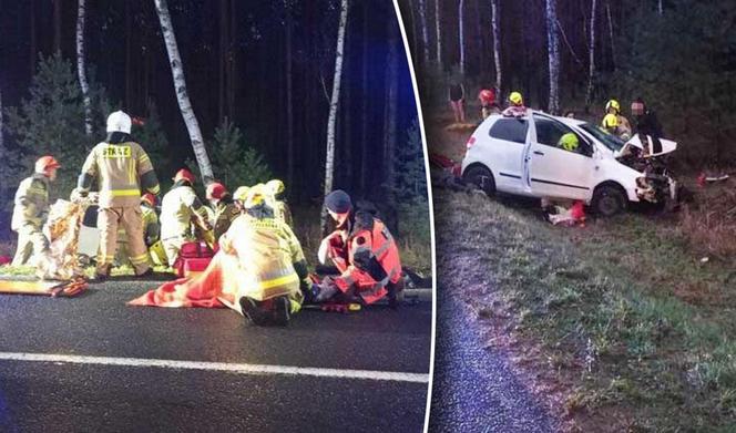 Makabryczny wypadek w Brodach! Cztery osoby walczą o życie [ZDJĘCIA].