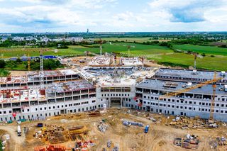 Budowa Szpitala Onkologicznego we Wrocławiu - lipiec 2025