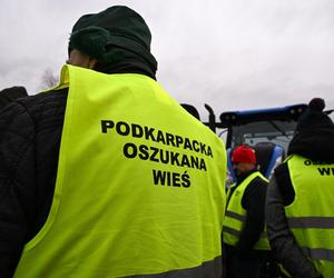 Protest rolników w Medyce