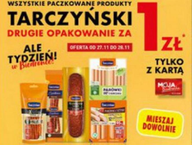 wędliny Tarczyński drugie opakowanie za 1 zł