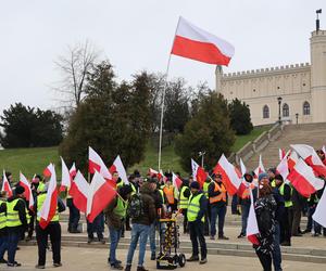 Protest rolników 20 marca w Lublinie. Przeszli ulicami miasta pod LUW