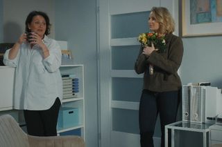 M jak miłość odc. 1854. Judyta Kosowska (Paulina Chruściel), Marysia (Małgorzata Pieńkowska)