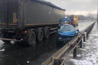 Okropny wypadek na DK 94 w Sosnowcu