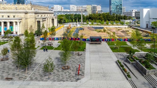 Plac Centralny Warszawa, sierpień 2025