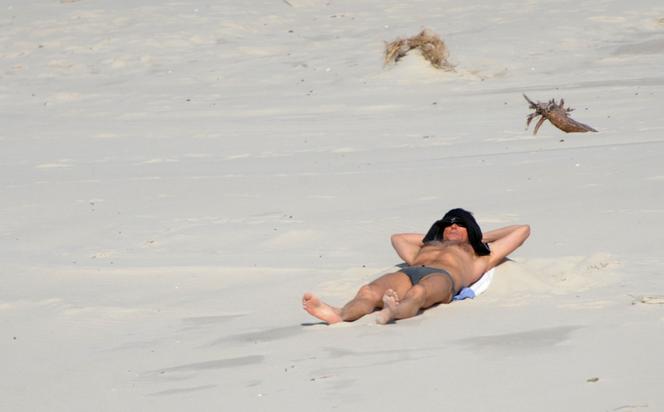 Jan Maria Jackowski na plaży